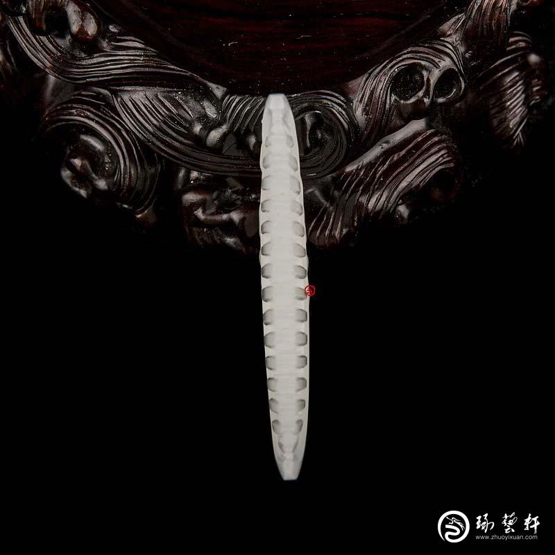 【琢藝軒】新疆和田玉一級(jí)白玉籽玉掛件 梳子 15克