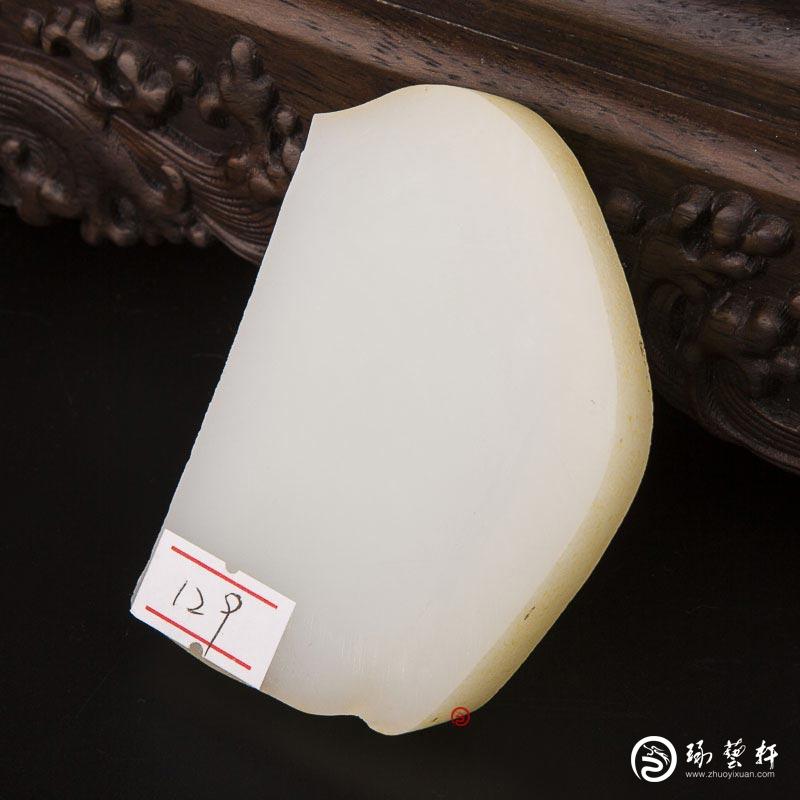 【琢藝軒】新疆和田玉黃皮一級白玉籽玉原料 111.5克