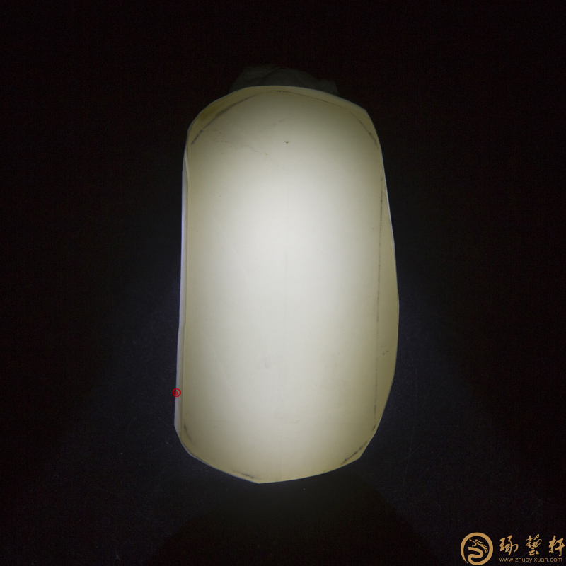 【琢藝軒】新疆和田玉白皮一級白玉 原料 86.4克