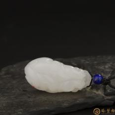 【琢藝軒】新疆和田玉羊脂白玉籽玉掛件 貔貅 22克