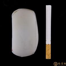 【琢藝軒】新疆和田玉白皮一級白玉 原料 86.4克