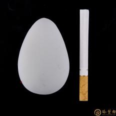 【琢藝軒】新疆和田玉灑金皮羊脂白玉籽玉 原料 87.7克