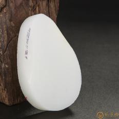 【琢藝軒】新疆和田玉灑金皮羊脂白玉籽玉 原料 87.7克