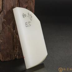 【琢藝軒】新疆和田玉白皮白玉籽玉 原料 80.9克