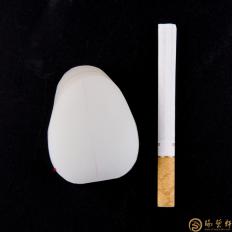 【琢藝軒】新疆和田玉灑金皮一級白玉籽玉 原料 77克