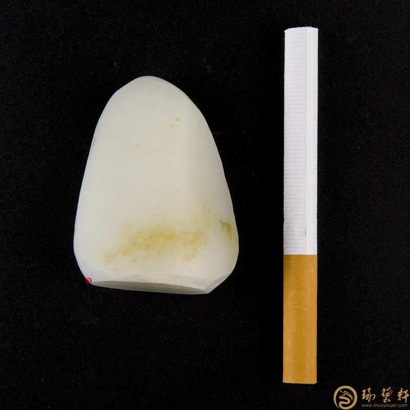 【琢藝軒】新疆和田玉黃皮白玉籽玉 原料 66.5克