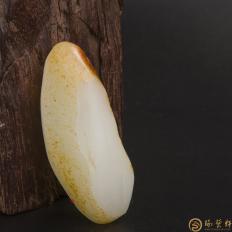 【琢艺轩】新疆和田玉红皮羊脂白玉籽玉 原料 37.5克