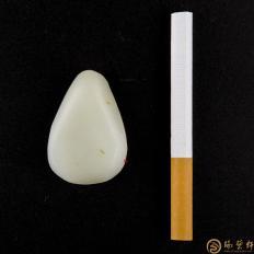 【琢藝軒】新疆和田玉白皮白玉籽玉 原料 25.3克