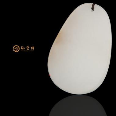 【琢藝軒】新疆和田紅皮一級(jí)白玉籽玉掛件 福壽如意 20.8克