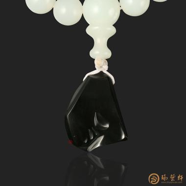 【琢藝軒】新疆和田白玉籽玉手串 108顆 84.8克