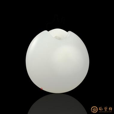 【琢藝軒】新疆和田羊脂白玉籽玉掛件 元寶 8.5克