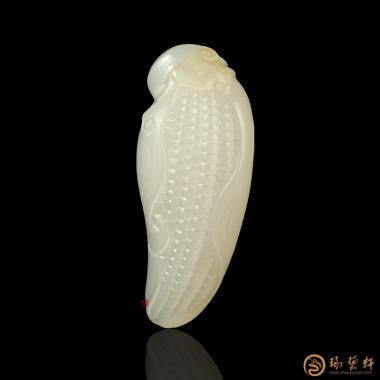【琢藝軒】新疆和田黃皮白玉籽玉掛件 金玉滿堂 17克（客戶代賣）