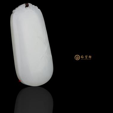 【琢艺轩】新疆和田羊脂白玉籽玉牌子 节节高 26.5克