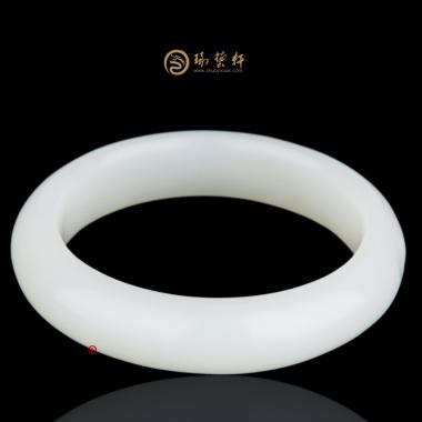 【琢藝軒】新疆和田白皮羊脂白籽玉 手鐲 70克