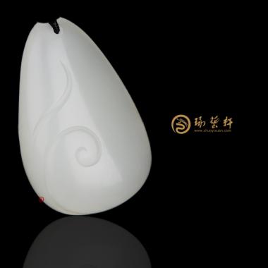 【琢藝軒】新疆和田紅皮羊脂白籽玉掛件 前途似錦 12克