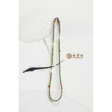 【琢藝軒】俄羅斯碧玉 項(xiàng)鏈/手鏈 18.3克