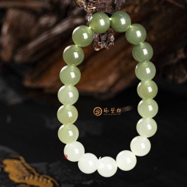 【琢藝軒】晴水玉漸變 手串 29.6克